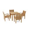 Sahara 5-Pieces Square Dining Set
