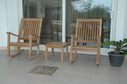 Del Amo 3 Pieces Rocking Chair Set