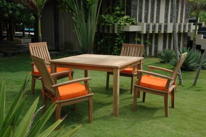 Brianna 5 Pieces Outdoor Square Dining Set