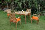 Brianna 5 Pieces Outdoor Square Dining Set