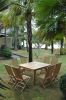 Classic Folding Chair 9 Pieces Outdoor Square Dining Set