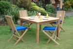 Comfort 5 Pieces Outdoor Square Dining Set