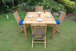 Comfort 5 Pieces Outdoor Square Dining Set