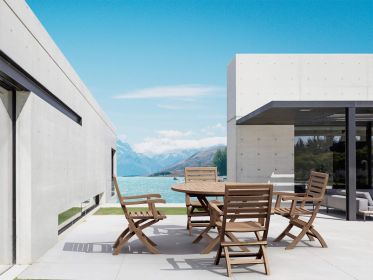 Andrew 5 Pieces OutdoorRound Folding Dining Set