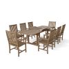 Wilshire 9 Pieces Outdoor Rectangular Extension Dining Set