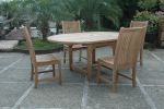 Chicago 4 Pieces Oval Extension Dining Set