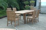 Chicago 7 Pieces Outdoor Rectangular Extension Dining Set