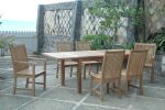 Chicago 7 Pieces Outdoor Rectangular Extension Dining Set