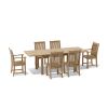Chicago 7 Pieces Outdoor Rectangular Extension Dining Set