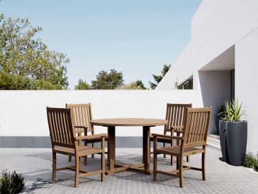 Wilshire 5 Pieces Outdoor Round Dining Set