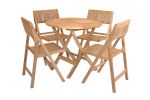 Windsor 5 Pieces Folding Outdoor Bistro Set