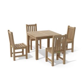 Classic 5 Pieces Square Outdoor Dining Set