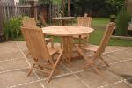 Comfort 5 Pieces Butterfly Folding Outdoor Dining Set