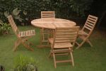 Andrew 5 Pieces Butterfly Folding Outdoor Dining Set