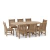 Sahara 9 Pieces Dining Chair and Bahama Oval Extension Outdoor Dining Set