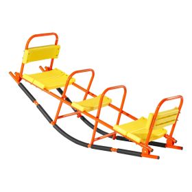 VEVOR Kids Seesaw 200 lbs Capacity Metal Rocking Teeter Totter with Handles