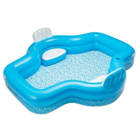 Blue Grand Luxe Inflatable Family Swimming Pool, 2 Seats