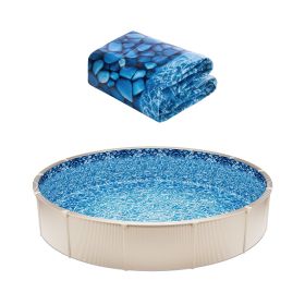 Round Pool Liner 24ft Unibead Style Pool Liner 52in Wall Height Durable