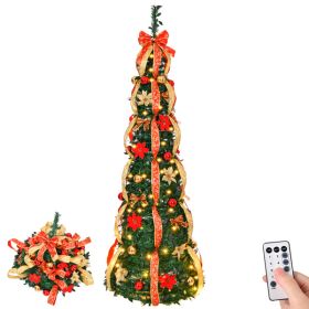 6 FT Fully Decorated Pre-lit Christmas Tree