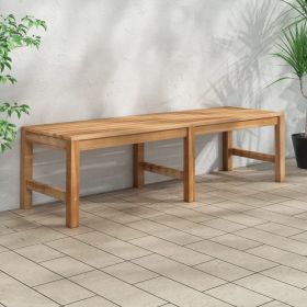 Patio Bench 59.1" Solid Teak Wood
